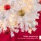 Best Choice Products Pre-Lit White Pencil Christmas Tree w/ Foldable Base, Incandescent Lights